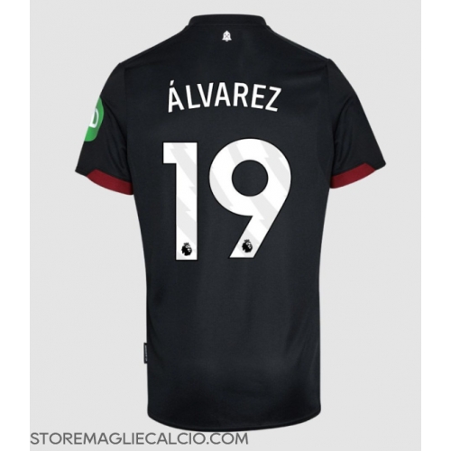 West Ham United Edson Alvarez #19 Maglia Gara Trasferta Repliche 2024-25 Maniche Corte West Ham United Edson Alvarez #19 Maglia Gara Trasferta Repliche 2024-25 Maniche Corte